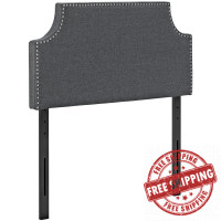 Modway MOD-5390-GRY Laura Twin Fabric Headboard in Gray