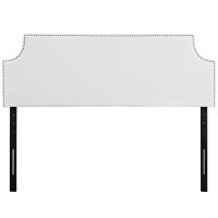 Modway MOD-5391-WHI Laura Full Vinyl Headboard in White