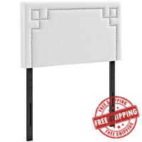 Modway MOD-5397-WHI Josie Twin Vinyl Headboard in White