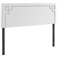 Modway MOD-5401-WHI Josie Queen Vinyl Headboard in White