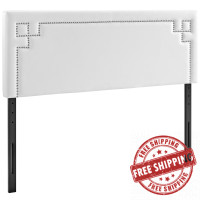 Modway MOD-5401-WHI Josie Queen Vinyl Headboard in White