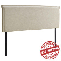Modway MOD-5407-BEI Camille Queen Upholstered Fabric Headboard