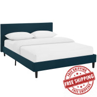 Modway MOD-5418-AZU Anya Full Fabric Bed in Azure