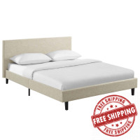 Modway MOD-5418-BEI Anya Full Fabric Bed