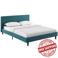 Modway MOD-5418-TEA Anya Full Fabric Bed