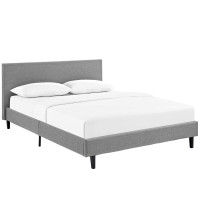 Modway MOD-5420-LGR Anya Queen Bed Frame In Light Gray