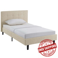 Modway MOD-5422-BEI Linnea Twin Bed