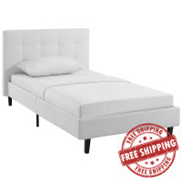 Modway MOD-5422-WHI Linnea Twin Bed