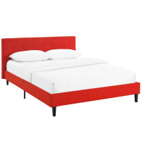 Modway MOD-5424-ATO Linnea Full Bed in Atomic Red