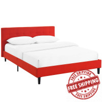 Modway MOD-5424-ATO Linnea Full Bed in Atomic Red