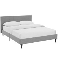 Modway MOD-5424-LGR Linnea Full Bed in Light Gray