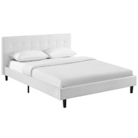 Modway MOD-5424-WHI Linnea Full Bed