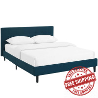 Modway MOD-5426-AZU Linnea Queen Fabric Bed in Azure