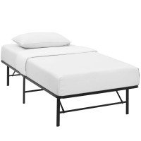Modway MOD-5427-BRN Horizon Twin Stainless Steel Bed Frame in Brown