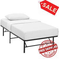 Modway MOD-5427-BRN Horizon Twin Stainless Steel Bed Frame in Brown