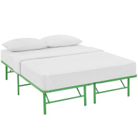 Modway MOD-5428-GRN Horizon Full Stainless Steel Bed Frame in Green