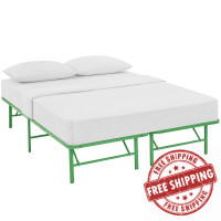 Modway MOD-5428-GRN Horizon Full Stainless Steel Bed Frame in Green