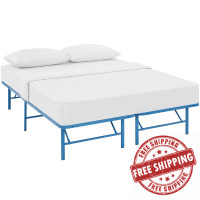 Modway MOD-5428-LBU Horizon Full Stainless Steel Bed Frame in Light Blue