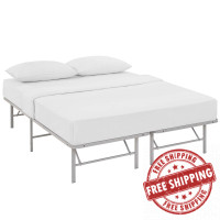 Modway MOD-5429-GRY Horizon Queen Stainless Steel Bed Frame in Gray