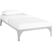 Modway MOD-5430-SLV Ollie Twin Bed Frame in Silver