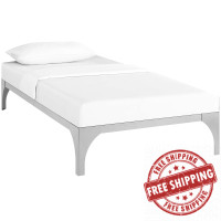 Modway MOD-5430-SLV Ollie Twin Bed Frame in Silver