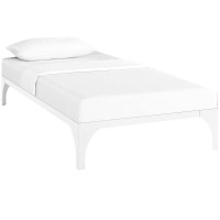 Modway MOD-5430-WHI Ollie Twin Bed Frame in White