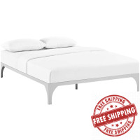 Modway MOD-5432-SLV Ollie Queen Bed Frame in Silver