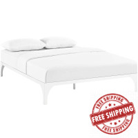 Modway MOD-5433-WHI Ollie King Bed Frame in White