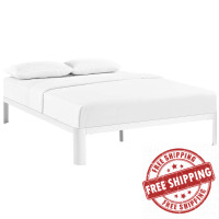 Modway MOD-5468-WHI Corinne Full Bed Frame in White