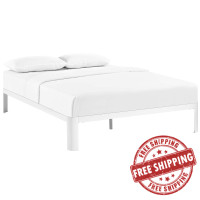 Modway MOD-5470-WHI Corinne King Bed Frame in White