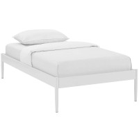 Modway MOD-5472-WHI Elsie Twin Bed Frame in White