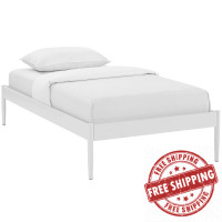 Modway MOD-5472-WHI Elsie Twin Bed Frame in White