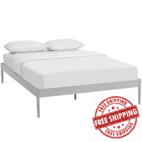 Modway MOD-5474-GRY Elsie Queen Bed Frame in Gray