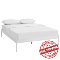 Modway MOD-5474-WHI Elsie Queen Bed Frame in White