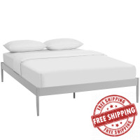 Modway MOD-5475-GRY Elsie King Bed Frame in Gray