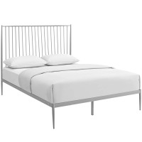 Modway MOD-5478-GRY Annika Queen Platform Bed Gray