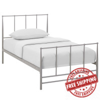 Modway MOD-5480-GRY Estate Twin Bed in Gray