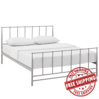 Modway MOD-5482-GRY Estate Queen Bed in Gray