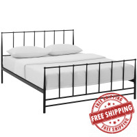 Modway MOD-5483-BRN Estate King Bed in Brown