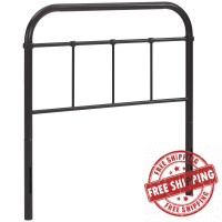 Modway MOD-5534-BRN Serena Twin Steel Headboard