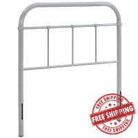 Modway MOD-5534-GRY Serena Twin Steel Headboard