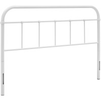 Modway MOD-5536-WHI Serena Queen Steel Headboard