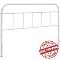 Modway MOD-5536-WHI Serena Queen Steel Headboard