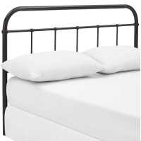 Modway MOD-5537-BRN Serena King Steel Headboard