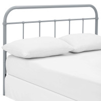 Modway MOD-5537-GRY Serena King Steel Headboard