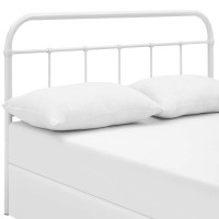 Modway MOD-5537-WHI Serena King Steel Headboard