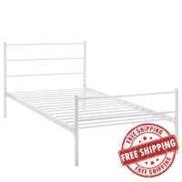 Modway MOD-5551-WHI-SET Alina Twin Platform Bed Frame