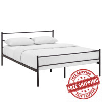 Modway MOD-5552-BRN-SET Alina Full Platform Bed Frame