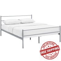 Modway MOD-5552-GRY-SET Alina Full Platform Bed Frame