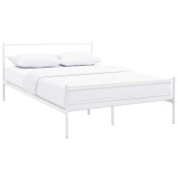 Modway MOD-5552-WHI-SET Alina Full Platform Bed Frame